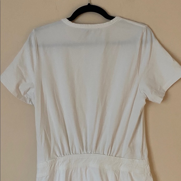Veronica Beard Noha white flounce tee shirt dress - Picture 5 of 8